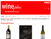 Tablet Screenshot of mywineplus.com